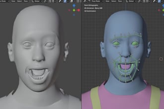 rig 3d model using blender fix rig, edit, convert 3d avatar, mmd iclone bonelab
