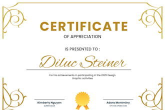 design certificates, letterhead, degrees and diplomas with a unique custom seal