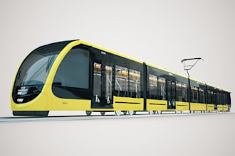 3d cgi train modeling, 3d railway, 3d train station design with rendering
