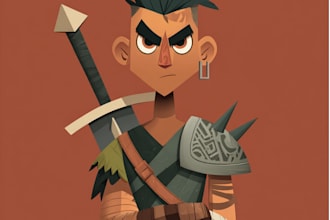 make dnd character art and vector dnd concept art
