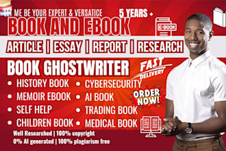 ghost write your KDP book, ebook writing, life book ghostwriter, self help ebook