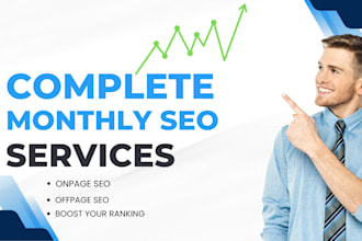 do complete SEO service for higher ranking and organic traffic