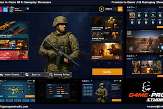 design professional UI UX for your mobile PC VR or console game