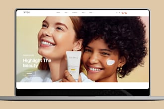 build beauty website skincare store skincare website cosmetics, lipstick store