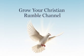 promote your christian video , rumble channel promotion