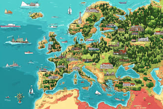 map illustration vector illustration vector map