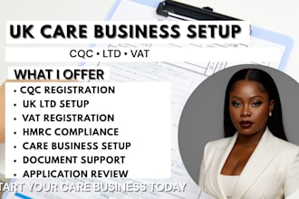 do cqc registration, UK ltd company setup and vat registration