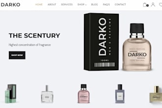 build a luxury shopify perfume website, cologne, or fragrance store