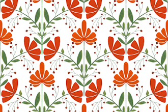 design seamless patterns for you as per your need
