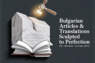 sculpt SEO friendly bulgarian articles and translations