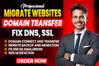 migrate websites, transfer or connect domains, shopify migration