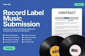 do record label music submission to top record labels to get signed