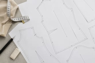 create custom sewing pattern maker, sewing instruction, clo 3d, cad, tech pack