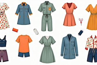 write sewing illustration step by step guide