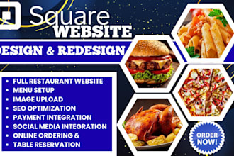 build square online restaurant food delivery website square