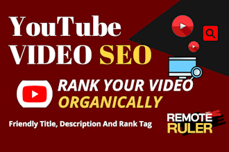 do youtube video SEO for top ranking