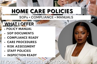 home care policy manual, sops and care agency compliance documentation