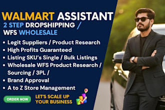 manage walmart dropshipping, walmart wfs, 2 step store