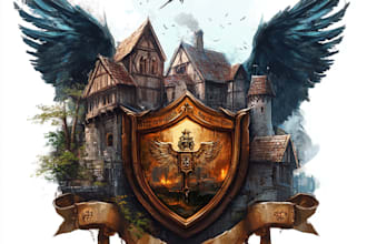 make a medieval fantasy game, game logo