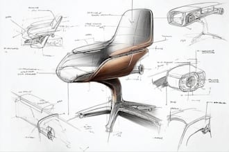 develop industrial and product design concept by sketches