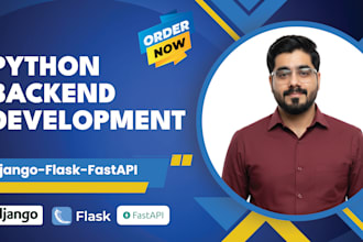 build backend with python, django, flask and fastapi