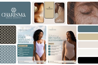 med spa beauty skincare healthcare brand material