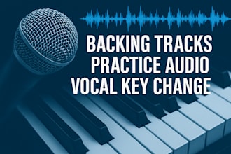 transcribe and create piano backing track or practice audio from sheet music