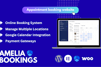 create a wordpress appointment system with amelia integration
