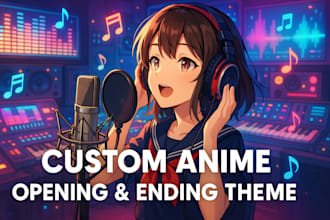 compose custom anime op or ed opening ending theme song in jpop ost style