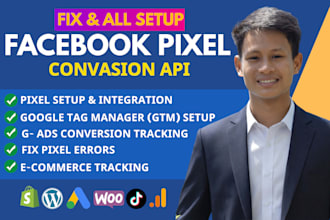 fix facebook pixel, setup meta conversion API, ga4 and google ads tracking