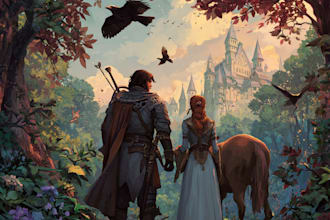 design fantasy book cover, paperback cover, or kindle cover
