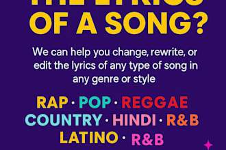 change the lyrics of any song and modify the lyrics of the song