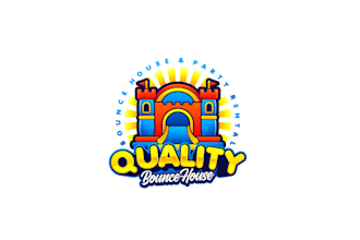 design luxurious bounce house rental logo