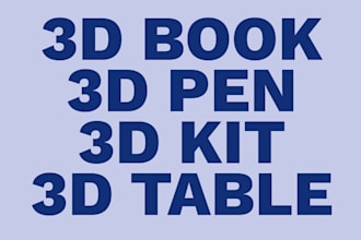 3d book, 3d pen, 3d kit, 3d table