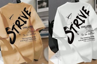 create minimalist typography t shirt design with custom tshirt logo design