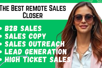 be high ticket sales closer sales representative  online sales telemarketing