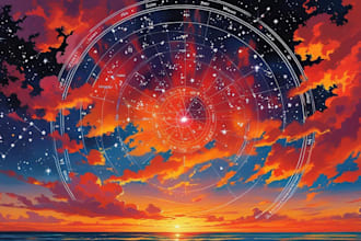 create a detailed astrological overview of life areas