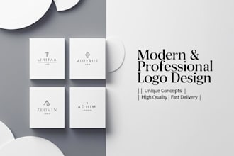 create modern logo design, brand identity design and branding design expert