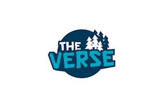 design confident elegant verse game logo