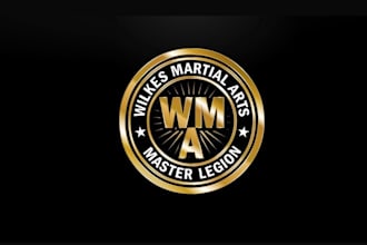 design luxurious super martial arts logo