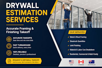 do drywall takeoff and cost estimation
