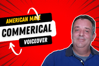 do american male voice actor for commercial voiceover