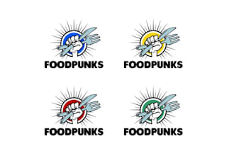 design amazing food punks logo