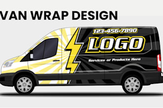 design wrap for your van, car, bus, truck, delivery, vending machine, vinyl