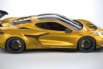 model custom car,3d vehicle, interior car design, fivem,gta5 realistic rendering