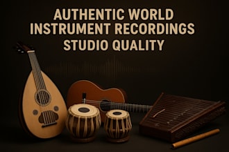 record authentic oud, guitar, bass, zurna, santoor, bansuri and tabla