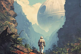 draw sci fi illustration and sci fi art