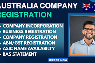 do company registration, australian company setup, pty ltd, abn, gst, tnf, asic