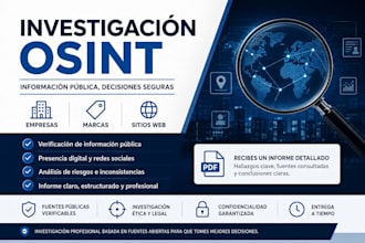verificaré e investigaré cualquier empresa o sitio web