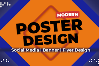 do amazing modern poster design